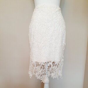 bebe Lace Pencil Skirt